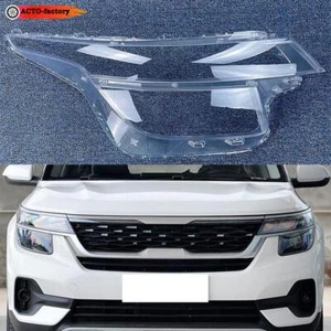 For Kia Seltos KX3 2019 2020 2021 Car Headlight Lens Cover Front Auto Shell - Imagen 1 de 20