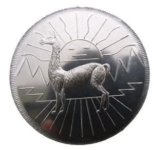 COMUNA DE PAMPAPANA 1 PAMPAPANO 2009 LAMA AND CHURCH RARE LARGE 44mm TIN UNC - Picture 1 of 3
