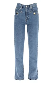NEW Re/Done high-waist jeans with jewelled detailing - Size 28 - Picture 1 of 4
