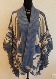 NEU Ralph Lauren Strickjacke Pullover Poncho WESTERN Azteken SOUTHWESTERN Damen M / L+ - Bild 1 von 10