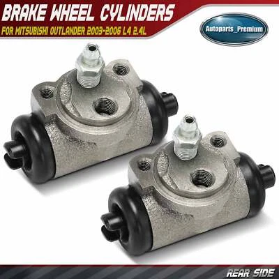 2 piezas cilindros de rueda de freno de tambor trasero para Mitsubishi Outlander 2003-2006 L4 2,4 L Foto 1 de 4