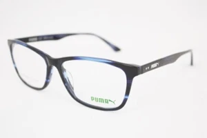 PUMA PU0149O eyeglasses Frame 009 Blue 56mm MEN Authentic - Picture 1 of 4