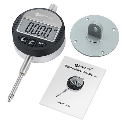 Neoteck Digital Dial Test Indicator DTI Gauge Magnetic Base 0.01mm/0.0005''Probe • 23.55£