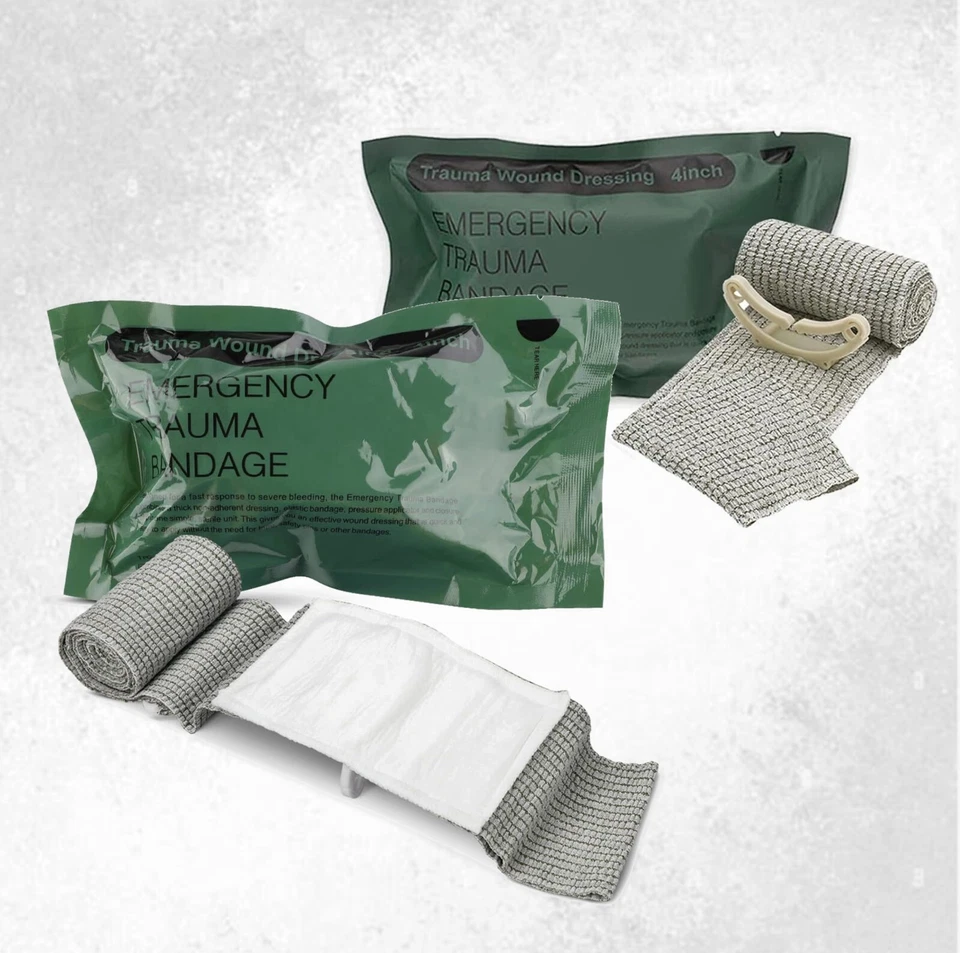 6"/4" Israeeli Trauma Bandage Emergency Dressing First Aid Compression Bandage - Image 1 of 1