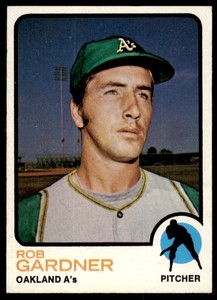 1973 Topps Rob Gardner  EX Oakland Athletics #222