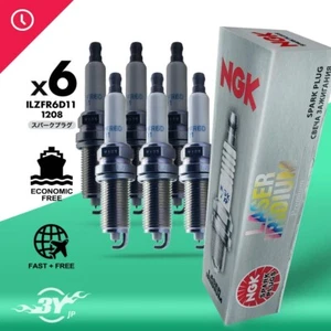 6PC Fits BMW E60 E70 E83 E90 L6 Spark Plugs Laser Iridium ILZFR6D11 (1208) NGK - Picture 1 of 5