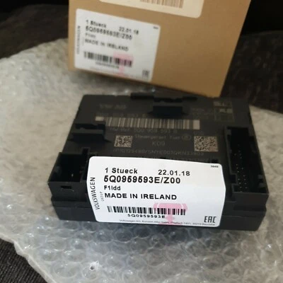 NEW GENUINE VW GOLF MK7 TIGUAN AUDI A3 TT Q2 DOOR CONTROL UNIT ECU 5Q0959593E - Image 1 of 4