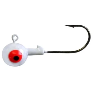 Kalin's Roundhead Jig 1/8 oz - White Glow - 10 per pack of Jig Heads - Picture 1 of 1