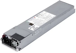 NETZTEILE SUPERMICRO PWS-721P-1R 720WATT 1U 80 PLUS GOLD HOT-SWAP - Afbeelding 1 van 2