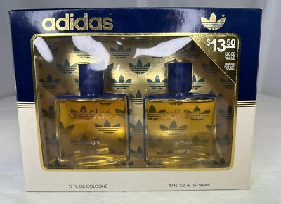 Juego de Caja de Regalo Adidas Original Clásico Colonia y After Shave Splash Vintage Para Hombre Foto 1 de 4