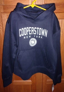 MV Sport Cooperstown Pullover Hoodie marineblau Sweatshirt Größe JUGEND Large - Bild 1 von 3