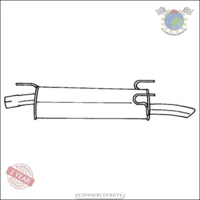 Silencieux d'échappement Arrière Sigam pour OPEL ASTRA F D lw8 - Photo 1/3