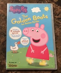 *DVD Movie Peppa Pig The Golden Boots / Peppa Cochon Les Bottes Dorées - Foto 1 di 4