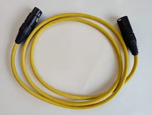 Used XLR bundle Canare L-4E6S Quad (2) 5ft Yellow (1) 8ft White - Picture 1 of 8