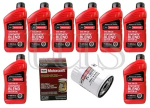 Genuine Motorcraft oil change kit for 2017 Ford F150 5.0L V8 engine oil 5w20 - Foto 1 di 2