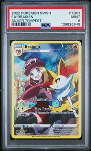 PSA 9 Braixen TG01/TG30 Swsh12: Silver Tempest Trainer Gallery Holo - Picture 1 of 3