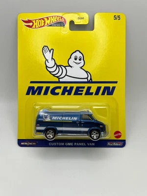 Hot Wheels Michelin Custom GMC Panel Van Car Culture 5/5 Real Riders Premium - Imagem 1 de 3