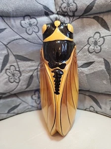 Jarrón colgante de pared de bolsillo vintage CICADA 7" - Imagen 1 de 8