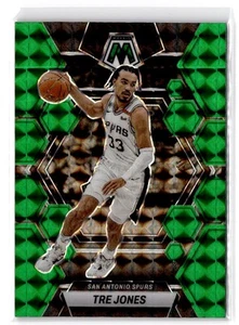 2022-23 Panini Mosaic Tre Jones #173 Green San Antonio Spurs - Picture 1 of 2