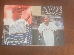 garret anderson game used jersey relic card upper deck mlb baseball angels - Picture 1 of 2