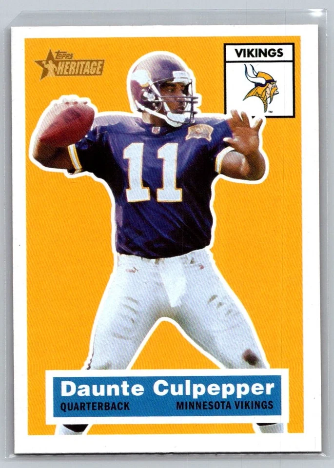 💎2001 Topps Heritage Football #23 Daunte Culpepper - Minnesota Vikings💎 - Image 1 of 2
