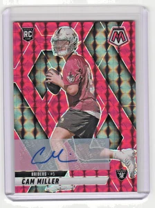 2025 Panini Mosaic Cam Miller Mosaic Red Prizm Rookie Auto /199 Raiders #342 - Picture 1 of 2