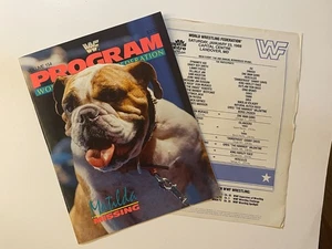 MINT - WWF EVENT Program #154 Matilda w/ Lineup Card - RARE BUNKHOUSE BRAWL wwe - Picture 1 of 3