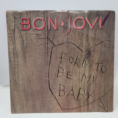 Bon Jovi Born To Be My Baby + Pic Sleeve 7" 45rpm M- Vinyl 80's Record 45 - Image 1 of 4