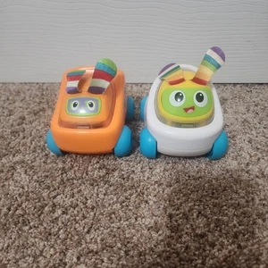 Fisher Price Bright Beats Buggies Beatbo & Franky Buggy Lights Sounds Car Set - Picture 1 of 10