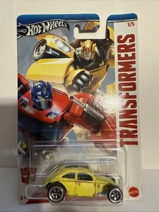 Hot Wheels 2024 Transformers Bumblebee Custom Volkswagen Beetle Yellow #1/5 - Picture 1 of 3