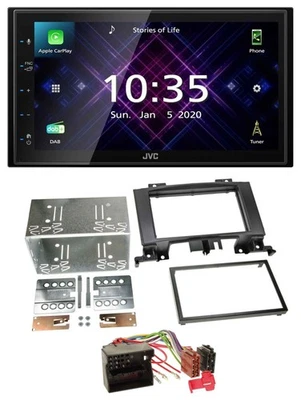 JVC DAB 2DIN MP3 Bluetooth USB Autoradio für Mercedes Sprinter W906 ab 06 Rubber - Bild 1 von 4