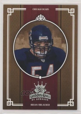 2005 Donruss Throwback Threads Gridiron Kings Silver /250 Brian Urlacher HOF - Image 1 of 2