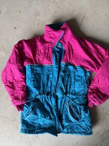 Vintage 90’s Sunice Colorblock Pink And Blue Classic Ski Jacket Sz ML - Bild 1 von 9