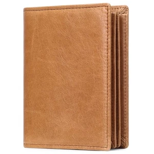 Wallets for Men Large Capacity Genuine Leather RFID Mens Bifold Wallet with 1... - Picture 1 of 6