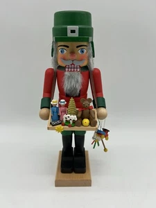 Erzgebirgische Volkskunst Nussknacker Spielzeugmacher 13,5" Top Zustand - Bild 1 von 17