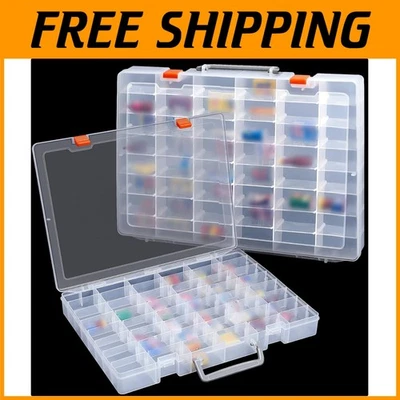 Stylish 48-Compartment Bead Organizer - Waterproof & Dustproof Storage Boxes - Image 1 of 4