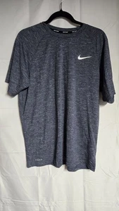 Nike Swim UPF 40+ Dri-Fit Short Sleeve Shirt Mens Size Large Blue - Picture 1 of 12