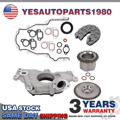 M295 Oil Pump With Timing Chain Kit for Chevrolet GM 4.8L 5.3L 6.0L LS1 LS2 LS3 Foto 1 de 4