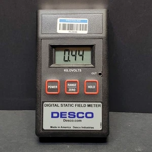 DESCO 19492 DIGITAL STATIC FIELD METER F-4552 Kilovolts Made In America Tested - Picture 1 of 5