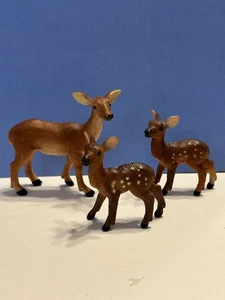 Vintage Safari Ltd Rehkitz Tier Familie Figuren Spielzeug Figur 3” - 2” 1998 - Bild 1 von 5