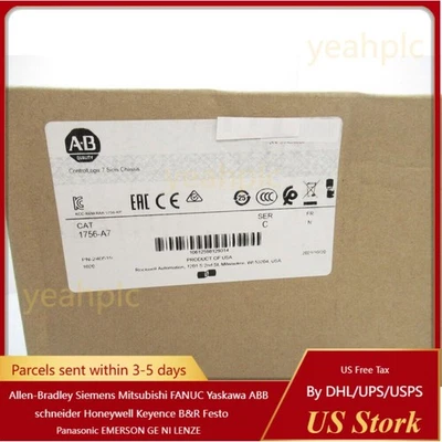 1756-A7 SER C ControlLogix 7 Slots Chassis 1756A7 New Factory Sealed - Image 1 of 4