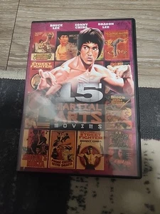 15 Martial Arts Movies DVD Includes Jackie Chan, Bruce Lee, Sonny Chiba, More - Picture 1 of 3