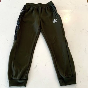 Adidas Originals Green Taped Colorblock Joggers Sweatpants Size Medium 11/12 - Picture 1 of 4