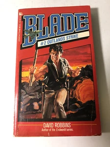 b David Robbins BLADE #2 Outlands Strike 1989 First Leisure Books - Imagen 1 de 4