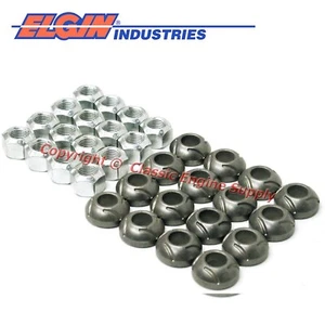 Nuevo conjunto de tuercas y bolas pivotantes con bloqueo de brazo rockero 1966-1990 Chevy bb 454 427 402 396 366 - Imagen 1 de 1