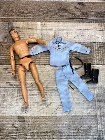 VINTAGE LONE RANGER 10" DOLL  ACTION FIGURE 1973 GABRIEL Uniform Boots Underbelt Cover