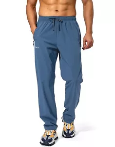 Men's Workout Athletic Pants Elastic Waist Jogging Running Pants for Men with... - Picture 1 of 7