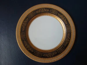 Mikasa Dynasty Gold Black Grande Ivory L2833 6,5" plate Cake Dessert Excellent!! - Picture 1 of 7