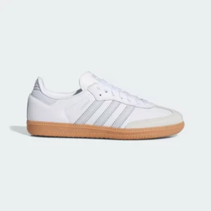 Adidas Originals Men's White Blue SAMBA OG SHOES IE0877 - Picture 1 of 5