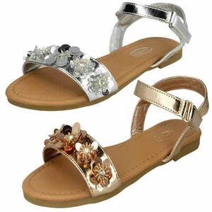 Niña Spot On! 'H0270' Informal Adorno Flor Sandalias - Imagen 1 de 21